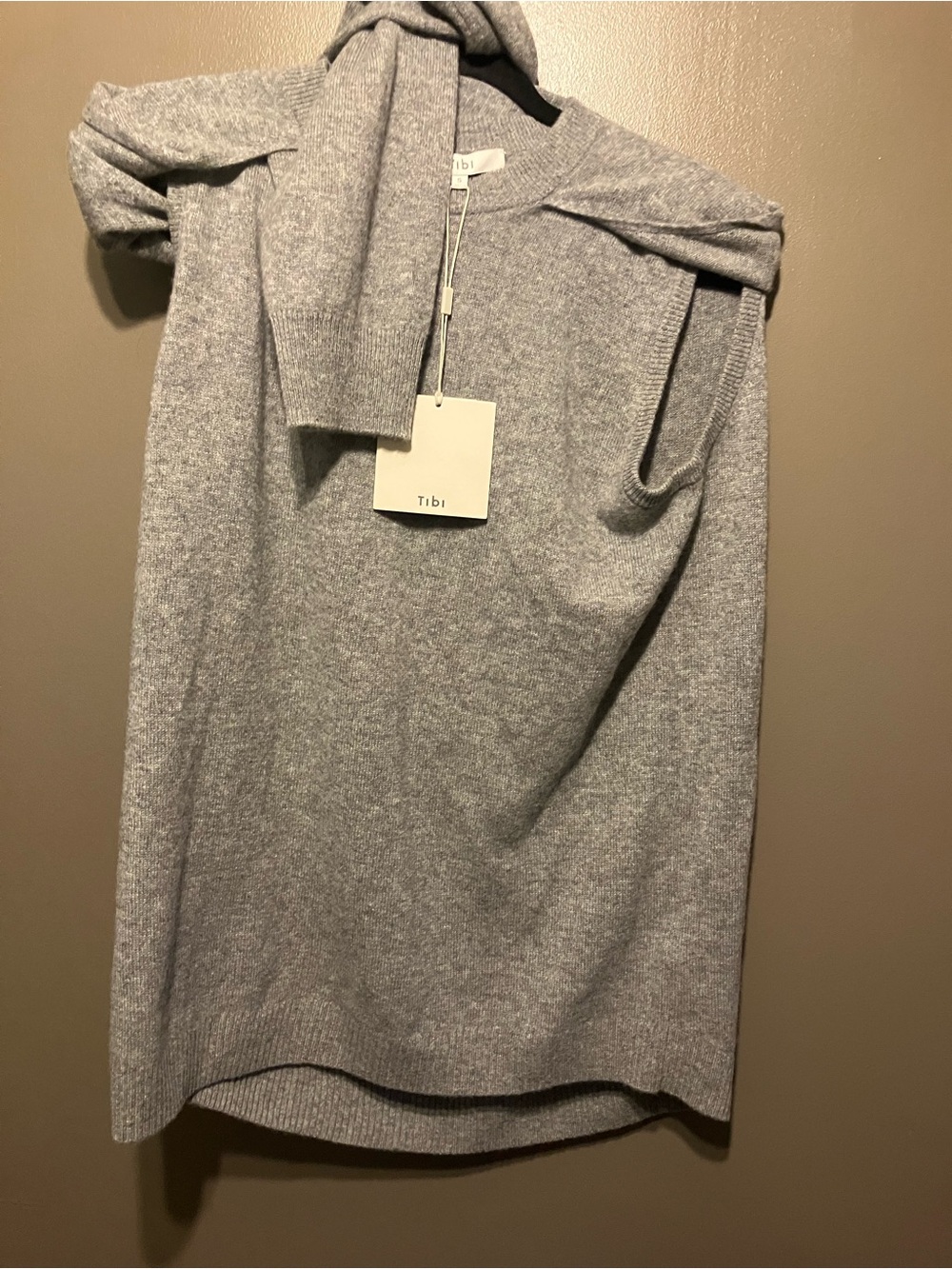 NWT Tibi Feather Weight Cashmere Easy Cocoon Tunic - Picture 7 of 8
